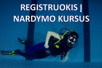 registruokis į nardymo kursus